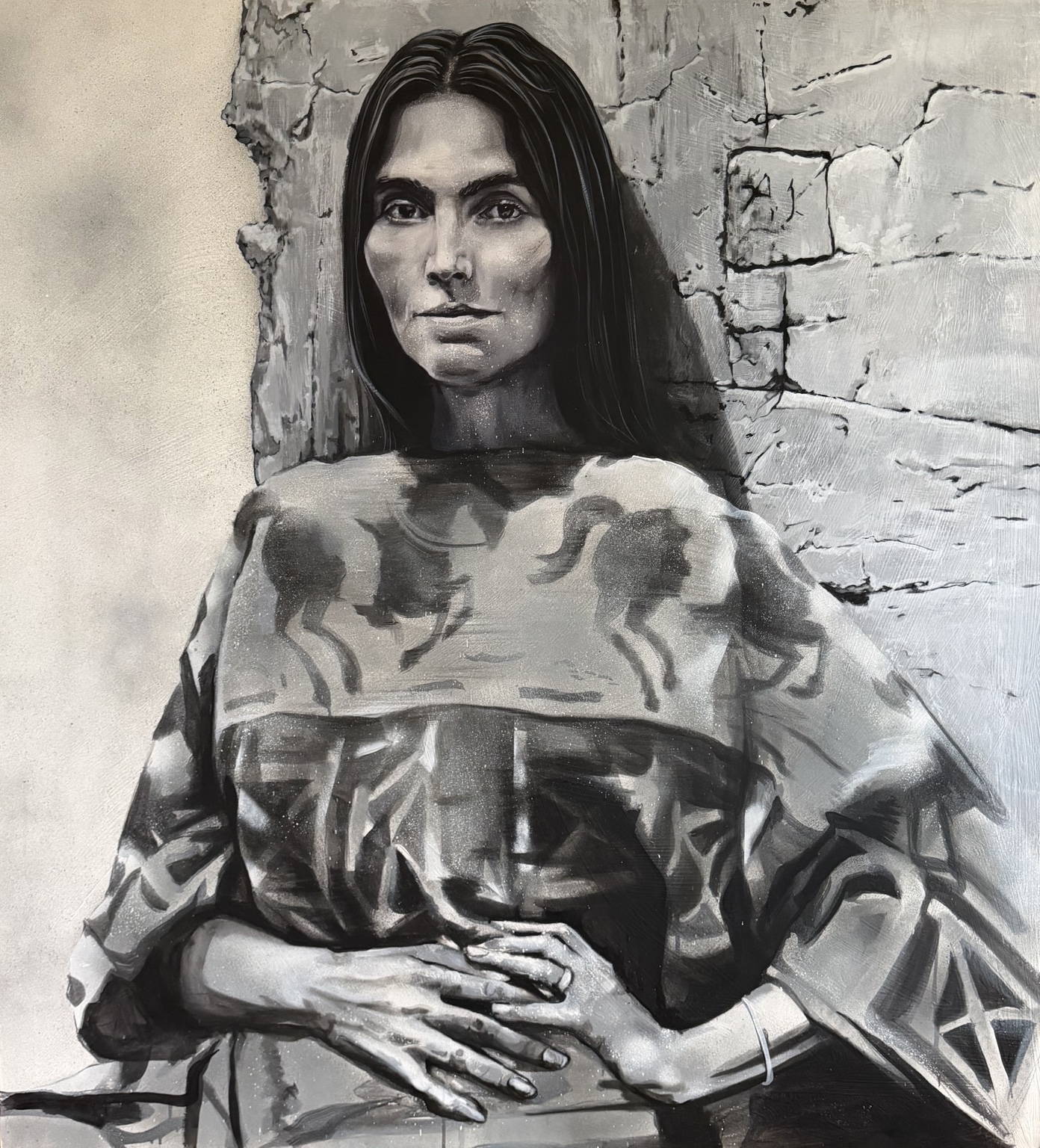VELVET & STEEL — Emmylou Harris, painting by Flynn